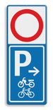 Verkeersbord RVV C01 - E08 g - pijl