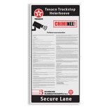 Vlak informatiebord 500x1000mm met parkeervoorwaarden