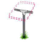 Pupitre pour panneaux d'information - Type lutrin ST01
