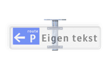 Rechte muur-, grond- of plafondbeugel Ø48mm - Aluminium