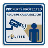 Verkeersbord Cameratoezicht | persoon | POLITIE