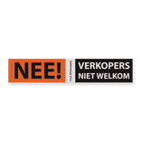 Informatiebord VLAK 260x50x2mm VERKOPERS - NEE!