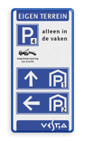 Informatiebord 1:2 Eigen terrein | Parkeerterreinen | Vestia