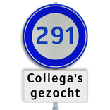 Logobord 2:1 wit/zwart RECHTHOEK