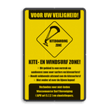 Informatiebord opgelet - Kitesurf zone