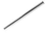 Buispaal Ø48x1500mm aluminium + afdekkap