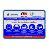 PBM veiligheidsbord met eigen full-colour opdruk