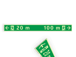Vluchtroutepaneel 1800x150x2mm luminicerend