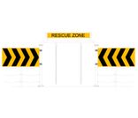 Bordenset RESCUEZONE 2x Pijlkaderbord 1x ARV Tekstbord RESCUEZONE