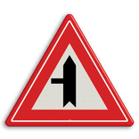 Verkeersbord RVV B04 - Voorrangskruispunt weg van links