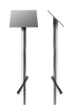 Montagepaal aluminium 45 graden - schuine infotafel - Ø48mm