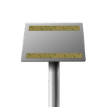 Montagepaal aluminium 45 graden infotafel t.b.v. informatiebord