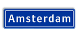Komgrensbord 1240x340 mm RVV H01a - Amsterdam - Start bebouwde kom