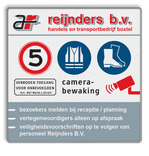 Vierkant Veiligheidsbord PBM met klant specifiek ontwerp