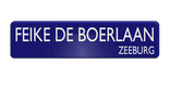Straatnaambord aluminium DOR 800x200mm - type Amsterdam