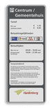 Parkeer- informatiebord rechthoek 5:2  full-colour opdruk