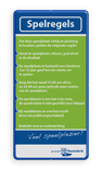 Informatiebord spelregels + logo full-colour opdruk