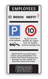 Informatiebord - entreebord - in huisstijl - 3 kleuren opdruk
