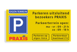 Informatiepaneel 1500x750x2mm ALUMINIUM - 3 kleuren incl. LOGO