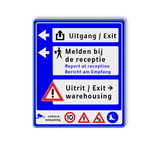Bewegwijzering 11800x1600mm ANWB stijl - 3 kleuren opdruk