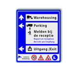 Bewegwijzering 11800x1600mm ANWB stijl - 3 kleuren opdruk