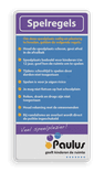Informatiebord spelregels + logo full-colour opdruk
