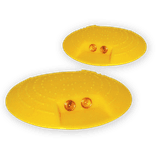 Plot réfléchissant PE jaune Ø120mm