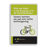 Verkeersbord DOR rechthoek 3:2 reflecterend + eigen ontwerp/opdruk