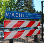Overweg - NS - hek en wachtplanken