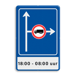 Verkeersbord RVV L10-02r + ondertekst