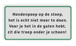 Onderbord met groene rand en zwarte tekst - VRIJ INVOERBAAR
