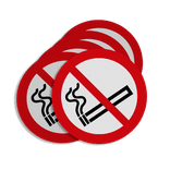 Jeu d’autocollants Interdiction de fumer C01 – Lot de 5