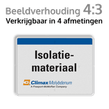 Verkeersbord DOR rechthoek 4:3 reflecterend + eigen opdruk