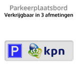 Parkeerplaatsbord DOR reflecterend met eigen ontwerp/opdruk