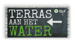 Verkeersbord DOR rechthoek 2:1 reflecterend +  eigen ontwerp/opdruk