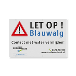 Informatiebord Waterschap Zuiderzeeland - Waarschuwing Waterbeheer