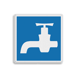 Scheepvaartbord BPR E.13 - Drinkwater voor schepen