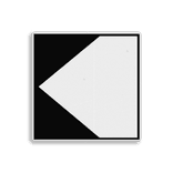 Scheepvaartbord BPR F.2a links - Richtingaanduiding met zijborden