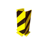 Protection de montant en acier profilé U 160 x 160 mm – Jaune/noir
