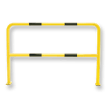 Barrière industrielle en acier Ø 60 mm avec traverse – À sceller