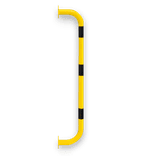 Arceau mural en U Ø 48 mm – Protection verticale jaune/noir