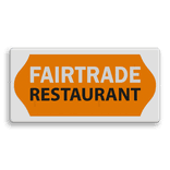 Fairtrade informatiebord - FAIRTRADE RESTAURANT - 400x200mm