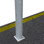 Plaatsing en chemische verankering object op ondergrond (asfalt of beton)