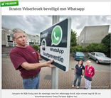 WhatsApp Buurtpreventie SET - 2 borden + 20 stickers - L209wa