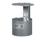 Cendrier extérieur 4L Ø200mm avec cache-pluie – mur ou poteau