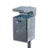 Poubelle 40L Rectangulaire (Acier galvanisé)