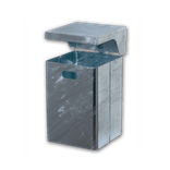 Poubelle 40L Rectangulaire (Acier galvanisé)