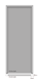 Aluminum logobord 4900x2450x32mm - 5 delen 980x2450x32mm