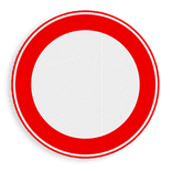 Sticker RVV C1 voor verkeersbord - zonder interieur
