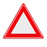 Autocollant de signalisation RVV J00 - sans intérieur